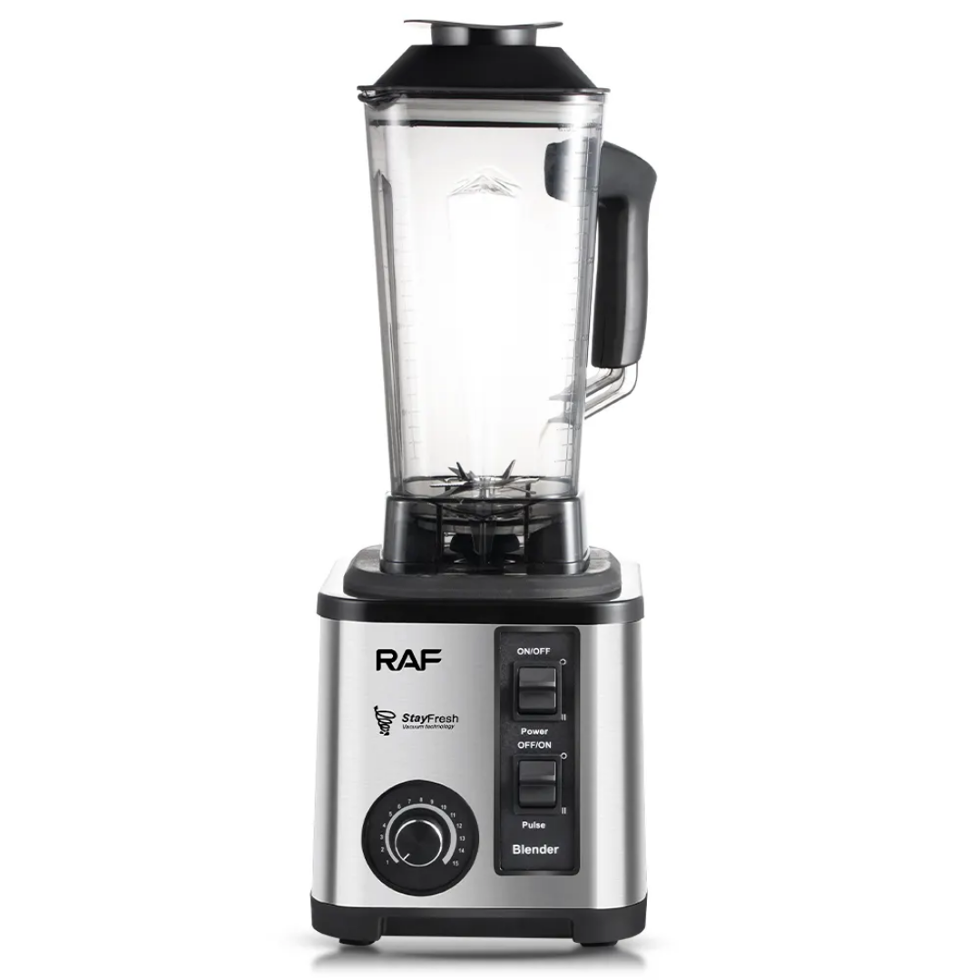 LICUADORA SEMI INDUSTRIAL PICA HIELO MARCA RAF DE 2300 WATTS Y 15 VELOCIDADES