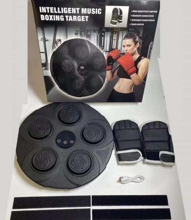 MAQUINA DE BOXEO MUSICAL + 2 GUANTES DE BOX GRATIS.