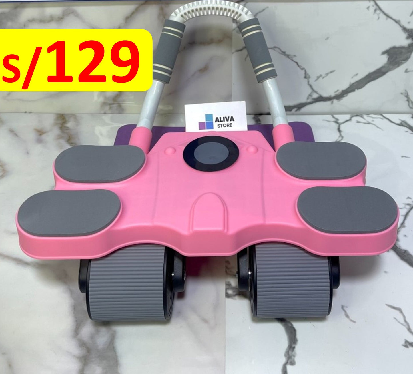 SUPER RODILLO ABDOMINAL DE 4 RUEDAS y 4 CODERAS + ACCESORIOS
