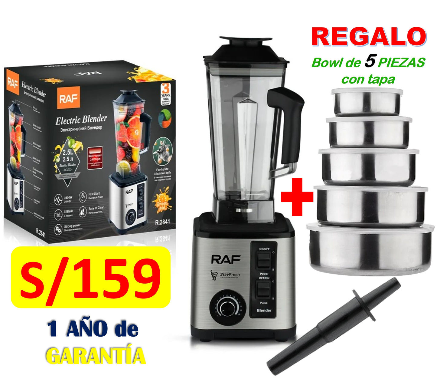 LICUADORA SEMI PROFESIONAL DE 15 VELOCIDADES