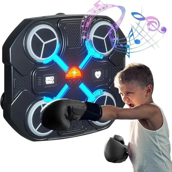 MAQUINA DE BOXEO MUSICAL + 2 GUANTES DE BOX GRATIS