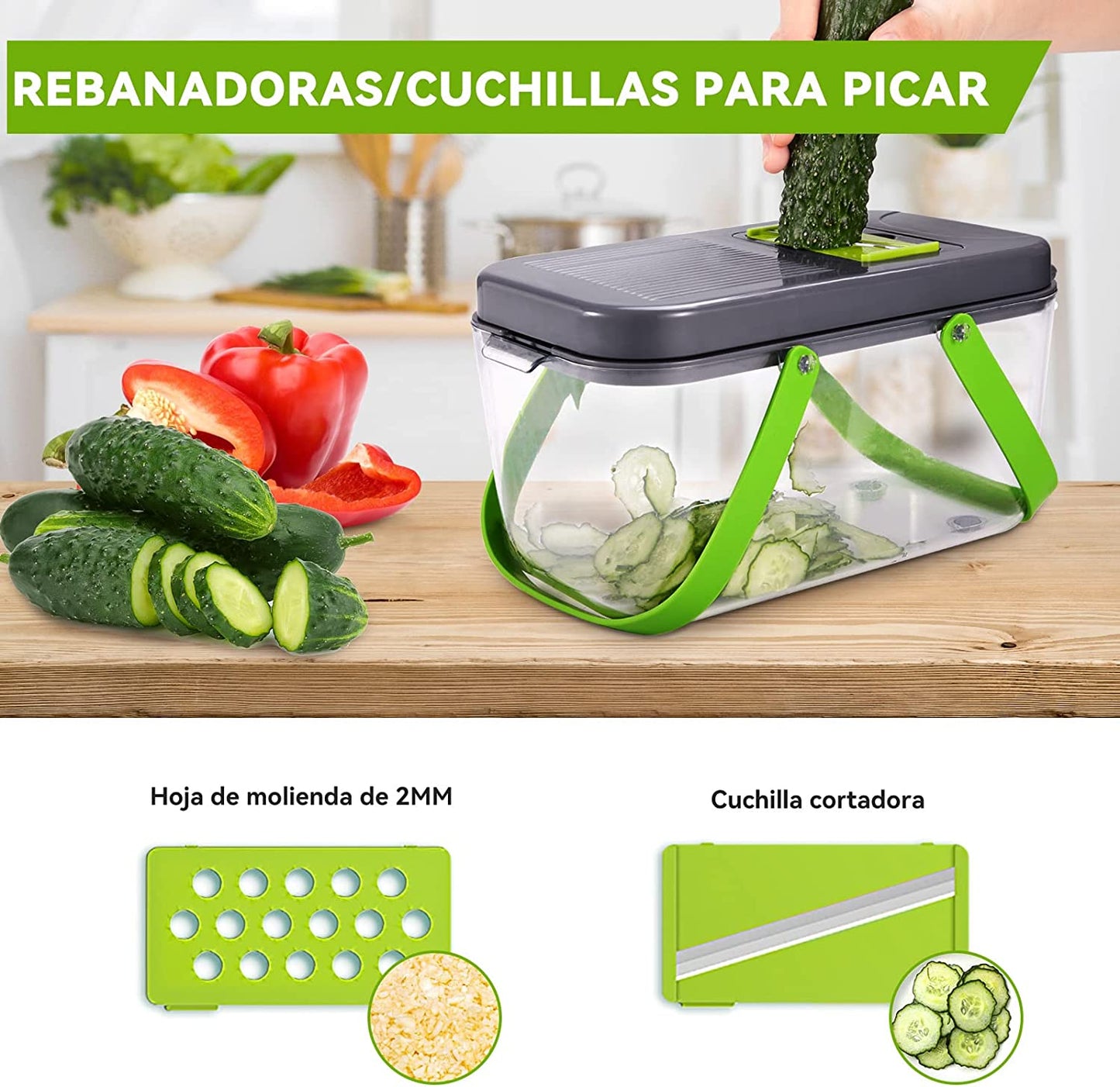 PICADOR DE VERDURAS 22 EN 1 (ORIGINAL)🥦🥕🍅