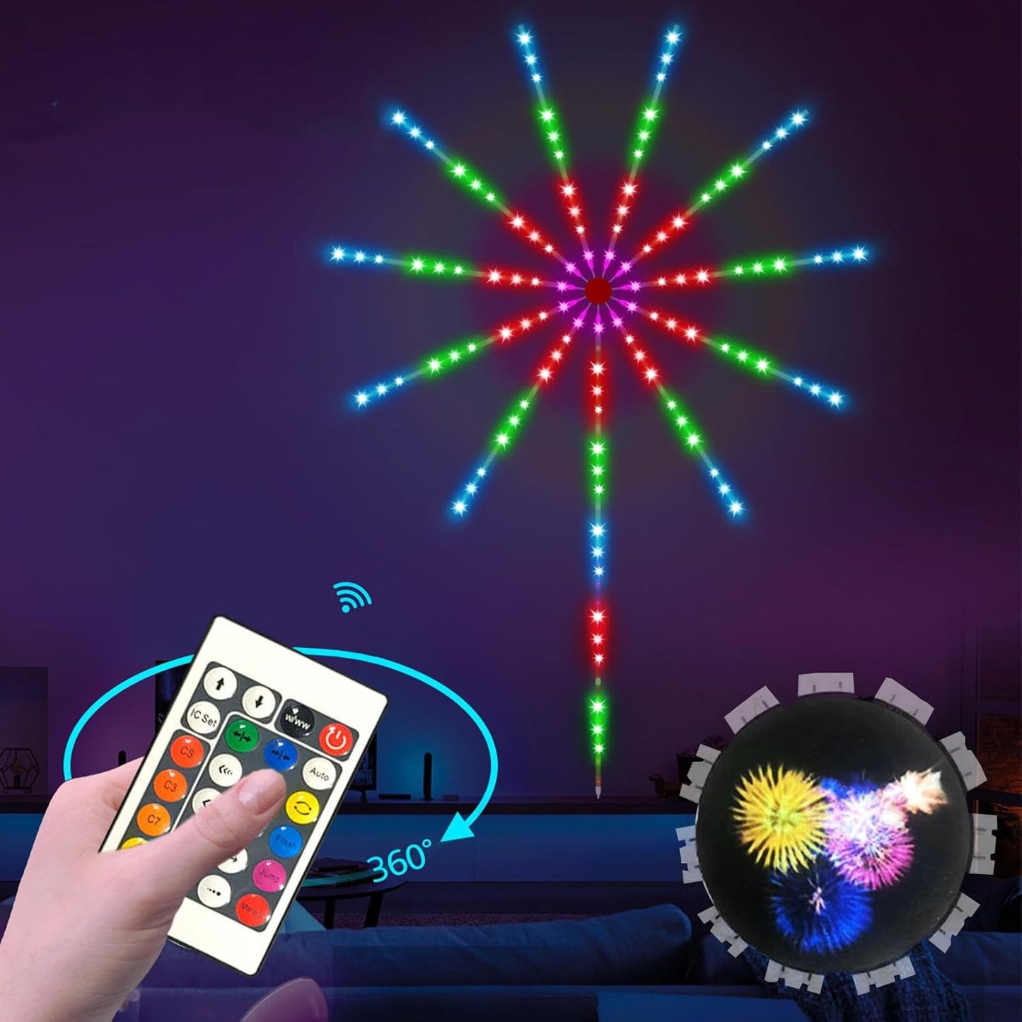 CINTA LED RGB FIRE WORK RÍTMICA MUSICAL