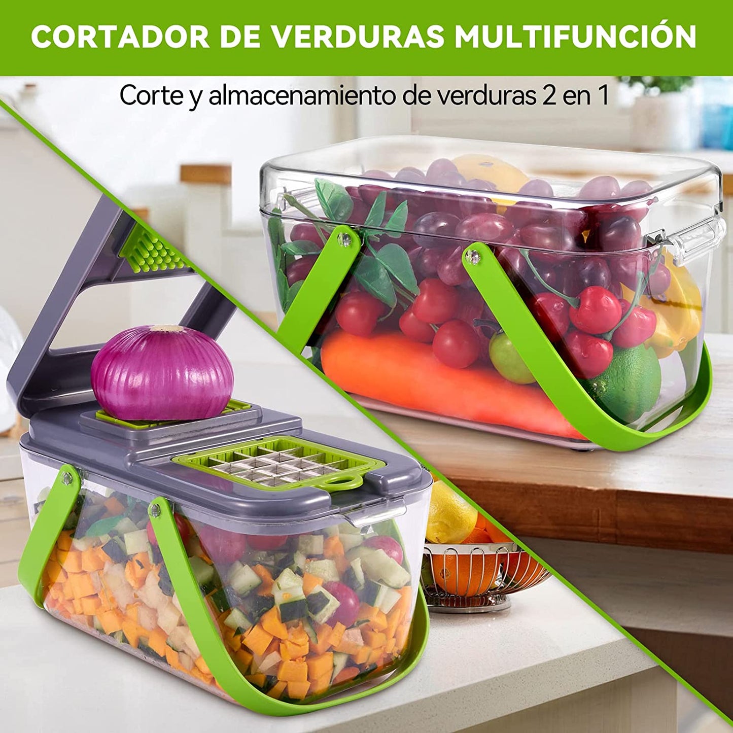 PICADOR DE VERDURAS 22 EN 1 (ORIGINAL)🥦🥕🍅