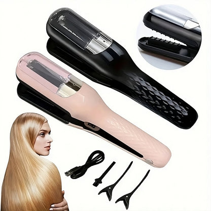 Cortador de Puntas Abiertas, Horquillas + accesorios, Para Cabello Seco, Dañado y Quebradizo.