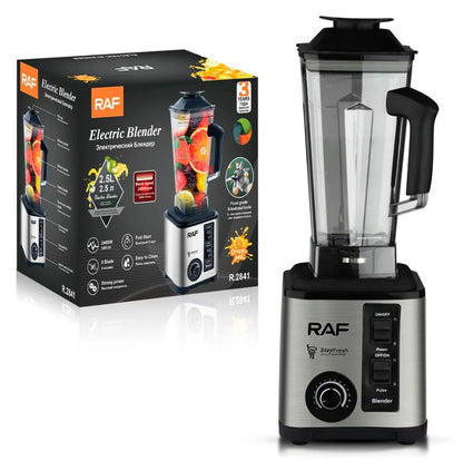 LICUADORA SEMI INDUSTRIAL PICA HIELO MARCA RAF DE 2300 WATTS,  15 VELOCIDADES Y BASE METÁLICA.