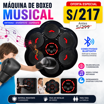 MÁQUINA DE BOXEO MUSICAL PRO +🎁 Y ENVÍO GRATIS