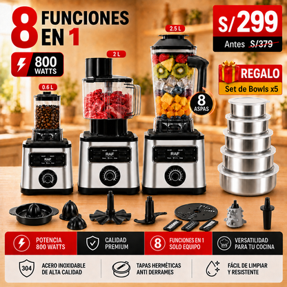SUPER LICUADORAS DE 3, 5 Y 8 FUNCIONES |SEMI INDUSTRIALES DE 15 VELOCIDADES
