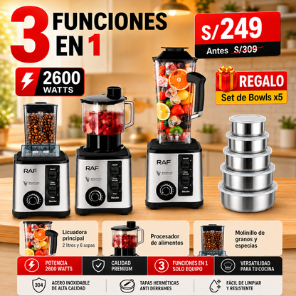 SUPER LICUADORAS DE 3, 5 Y 8 FUNCIONES |SEMI INDUSTRIALES DE 15 VELOCIDADES
