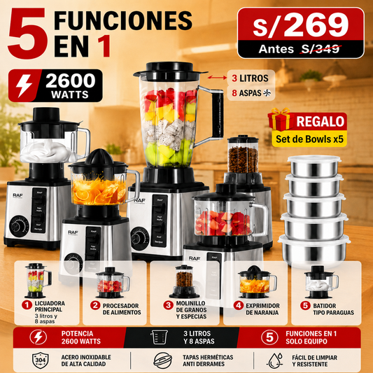SUPER LICUADORAS DE 3, 5 Y 8 FUNCIONES |SEMI INDUSTRIALES DE 15 VELOCIDADES