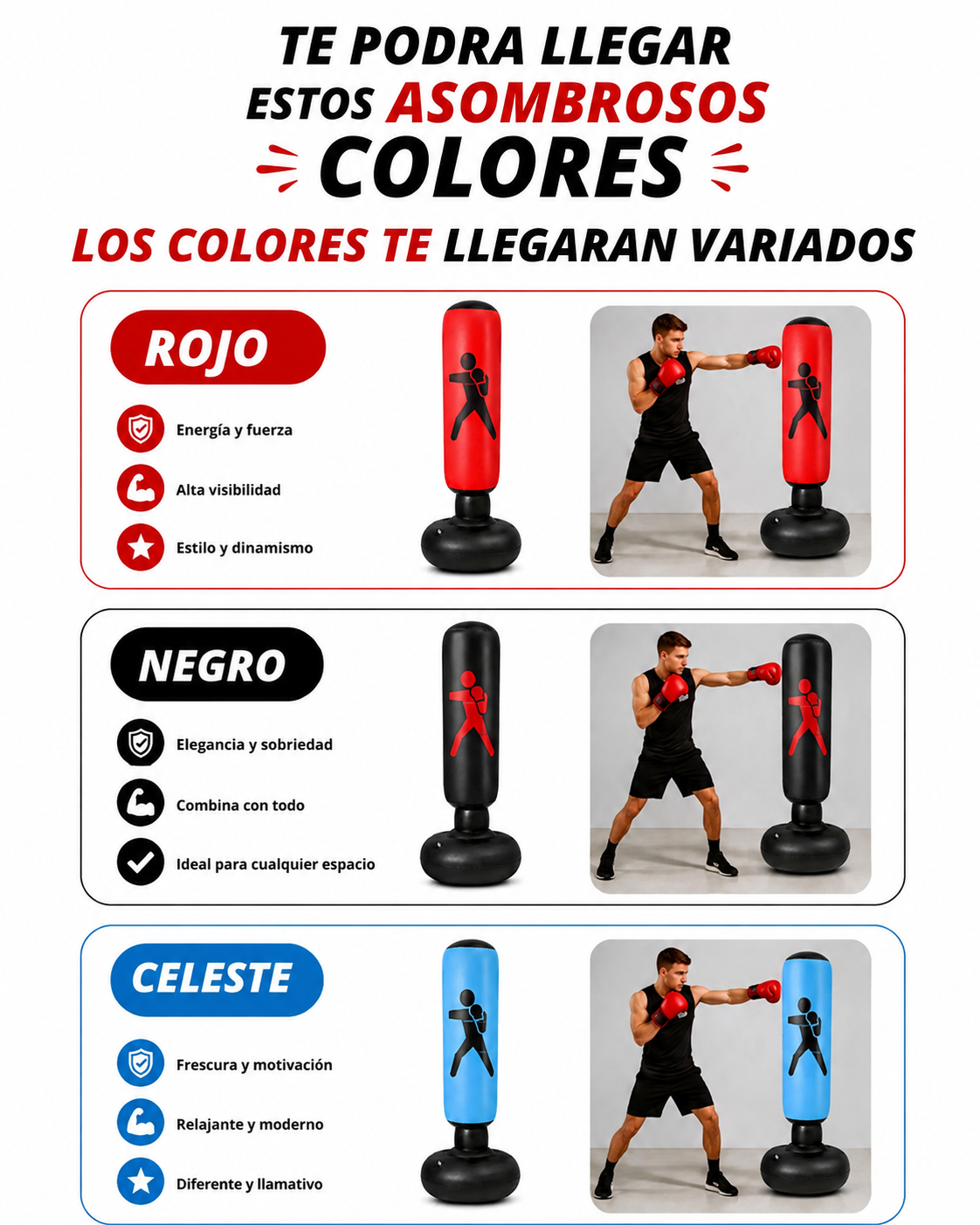 MÁQUINA DE BOXEO MUSICAL PRO +🎁 Y ENVÍO GRATIS