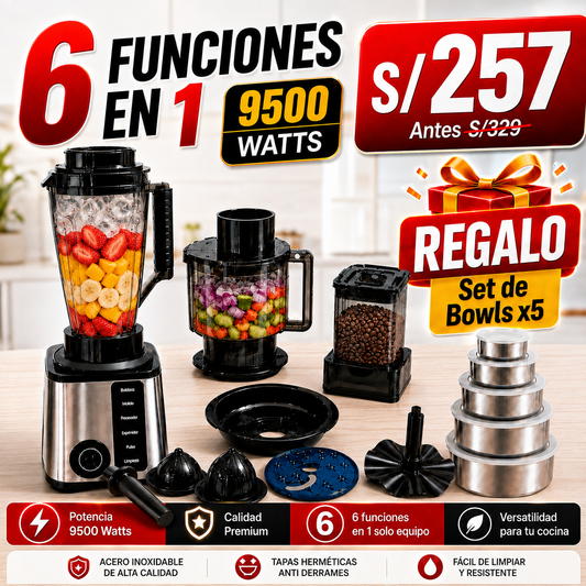 SUPER LICUADORAS DE 3, 6 Y 8 FUNCIONES |SEMI INDUSTRIALES DE 15 VELOCIDADES