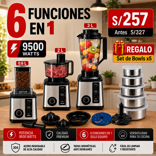 SUPER LICUADORAS DE 3, 6 Y 8 FUNCIONES |SEMI INDUSTRIALES DE 15 VELOCIDADES