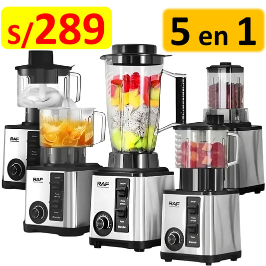 SUPER LICUADORA 5 EN 1, SEMI INDUSTRIAL, 3 LITROS DE 15 VELOCIDADES