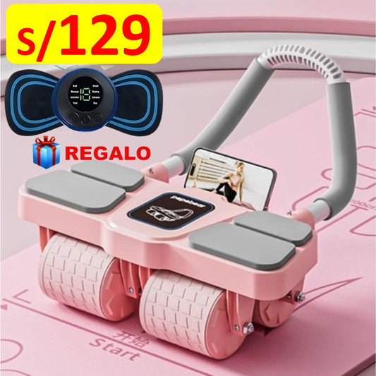 SUPER RODILLO ABDOMINAL DE 4 RUEDAS y 4 CODERAS + ACCESORIOS