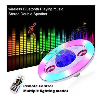 🎶FOCO INTELIGENTE 4 EN 1 - DOBLE PARLANTE BLUETOOTH🔉