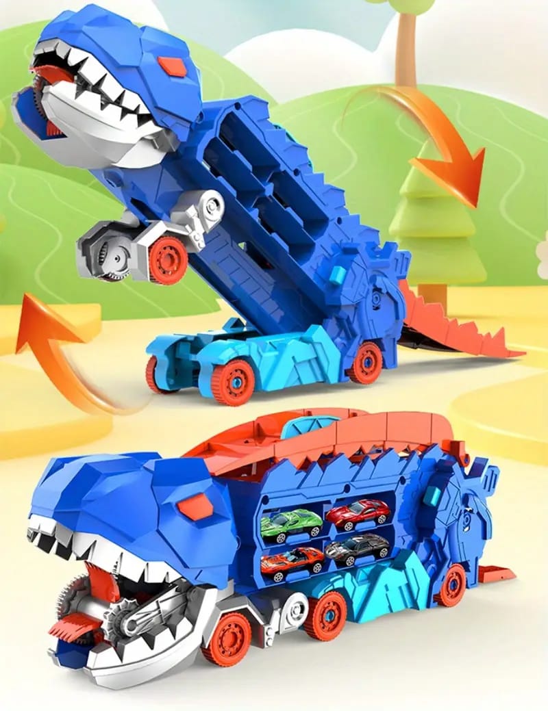 SUPER DINO TRANSFORMER + 6 AUTOS DE REGALO🎁  ®