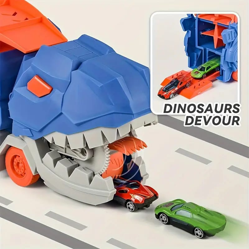 SUPER DINO TRANSFORMER + 6 AUTOS DE REGALO🎁  ®