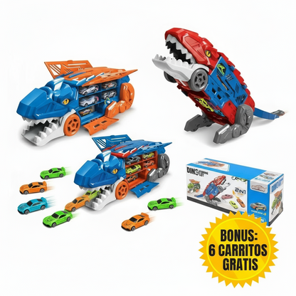SUPER DINO TRANSFORMER + 6 AUTOS DE REGALO🎁  ®