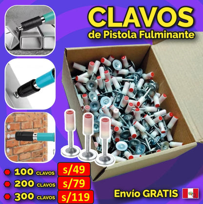 CLAVOS FULMINANTES, QUEDAN POCAS CAJAS