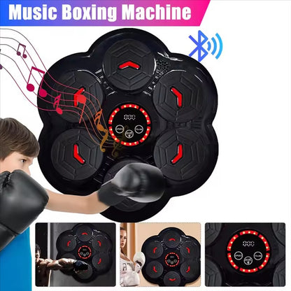 MAQUINA DE BOXEO MUSICAL + 2 GUANTES DE BOX GRATIS
