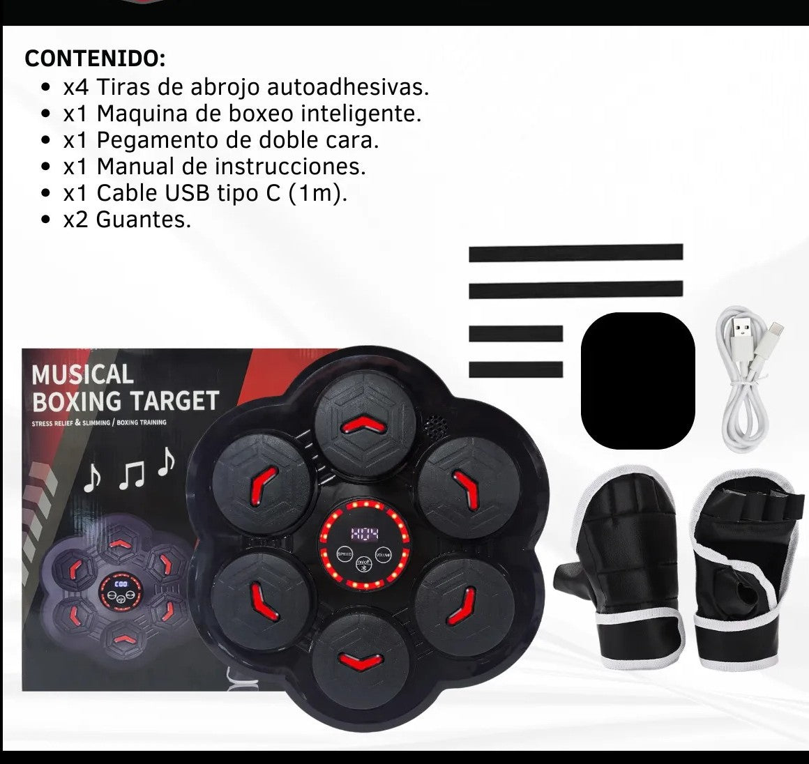 MÁQUINA DE BOXEO MUSICAL PRO +🎁 Y ENVÍO GRATIS