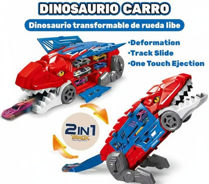 SUPER DINO TRANSFORMER + 6 AUTOS DE REGALO🎁  ®