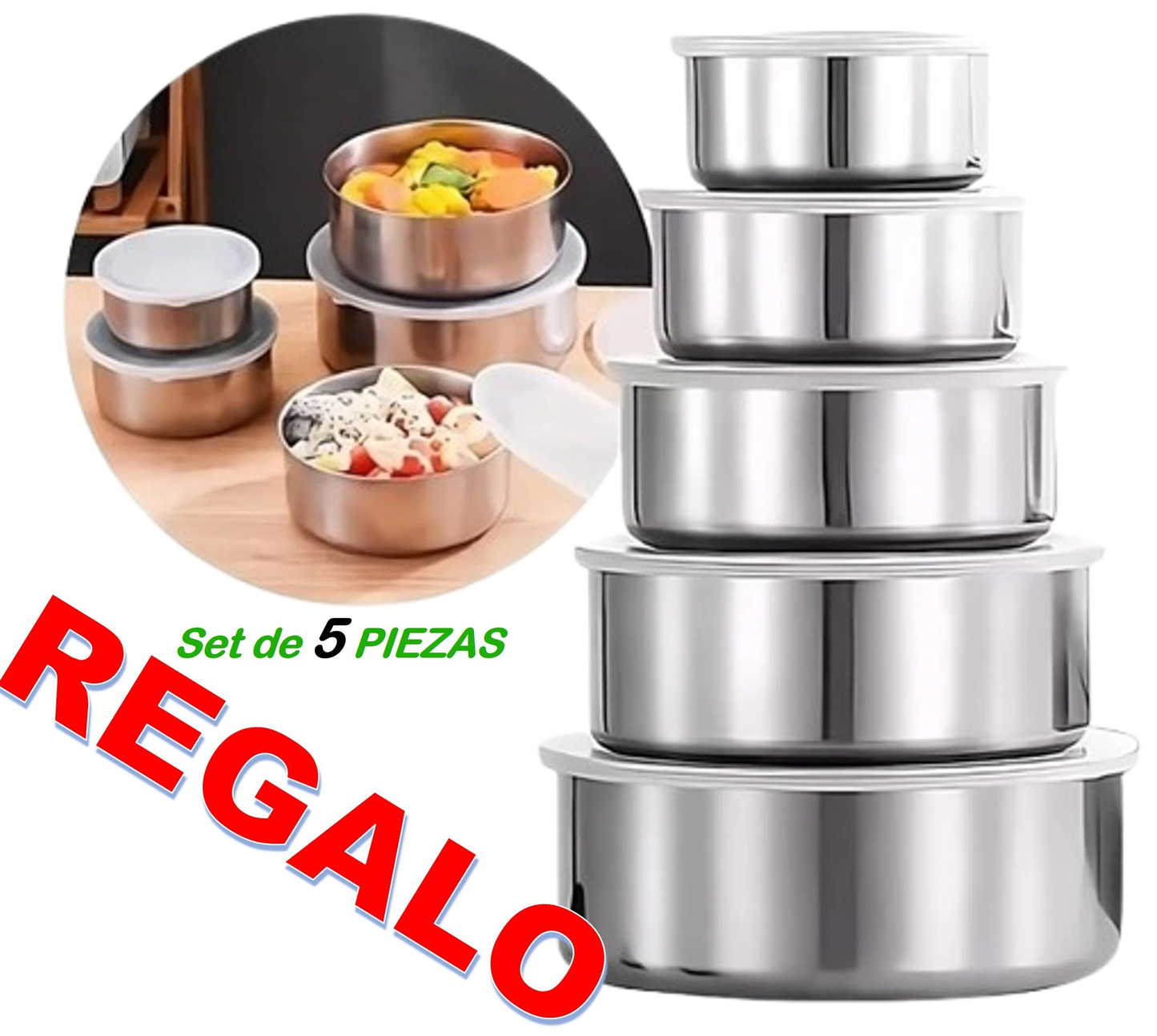 LICUADORA RAF 5 EN 1 - Semi Industrial 2600W, 3 Litros y 15 Velocidades