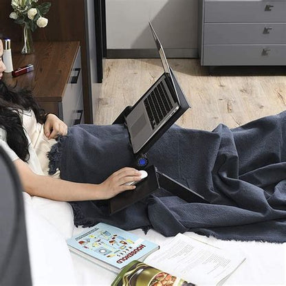 ESCRITORIO MULTIFUNCIONAL  AJUSTABLE CON 2 VENTILADORES PARA LAPTOP