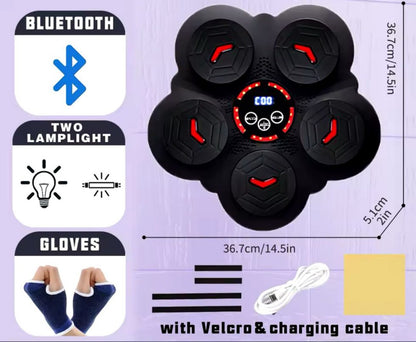 MAQUINA DE BOXEO MUSICAL + 2 GUANTES DE BOX GRATIS