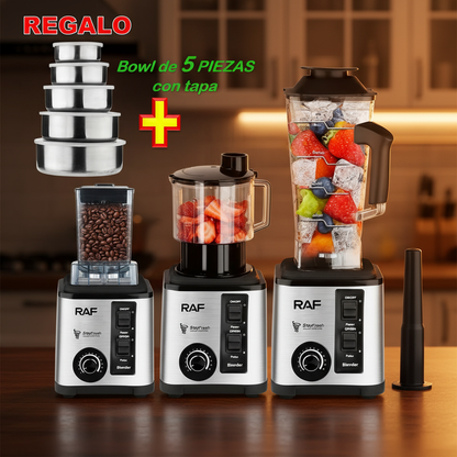 RAF 3 en 1 — Regalo bowls fondo cocina