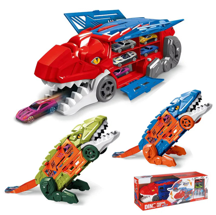 SUPER DINO TRANSFORMER + 6 AUTOS DE REGALO🎁  ®