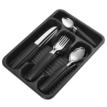 Set de 24 Cubiertos con canastilla